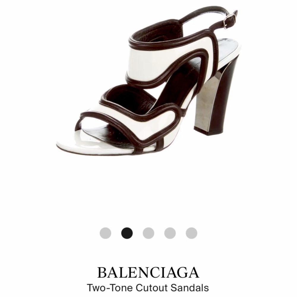 SOLD - BALENCIAGA Cut out sandals size 6 (EU 36)